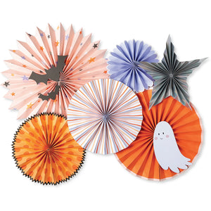 Spooky Cute Halloween Paper Fan Decorating Kit 9pc | The Party Darling