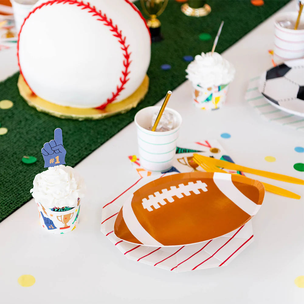 8ct 2021 NFL Super Bowl 55 Paper Dessert Plates 8 Ct. Multicolor