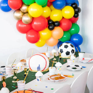 Basketball, Soccer, Football, and Baseball Birthday Party Decorations