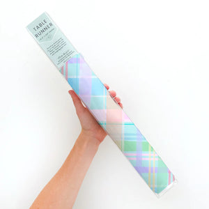 Pastel Spring Plaid Paper Table Runner Roll | The Party Darling