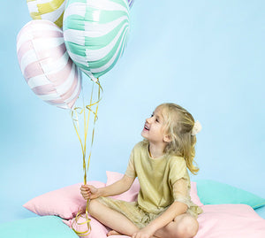 Purple Swirly Lollipop Foil Balloon 14in - The Party Darling