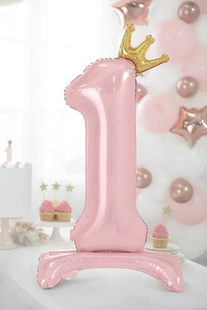 Standing Pink Number 1 Foil Balloon 33in | The Party Darling