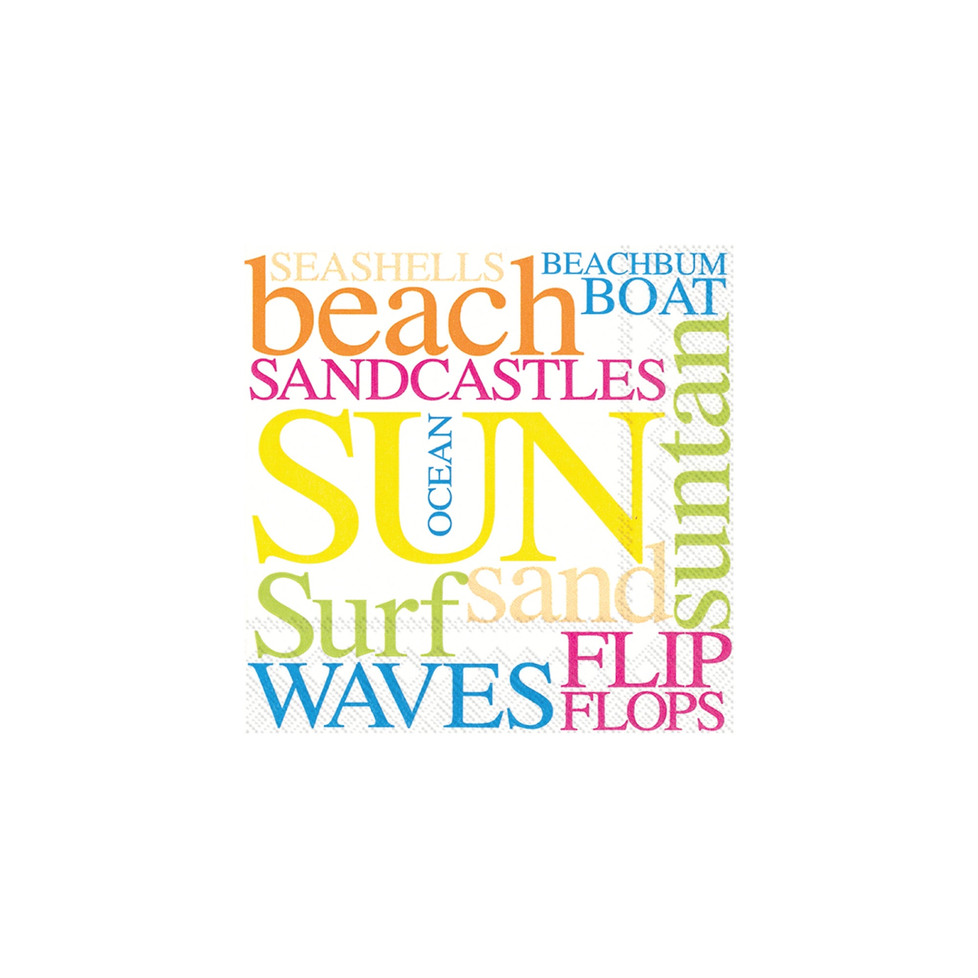 Summer Beach Beverage Napkins 20ct | The Party Darling