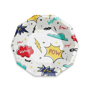 Superhero Small Plates 8ct | The Party Darling
