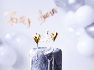 Lovely Swan Birthday Candles - The Party Darling