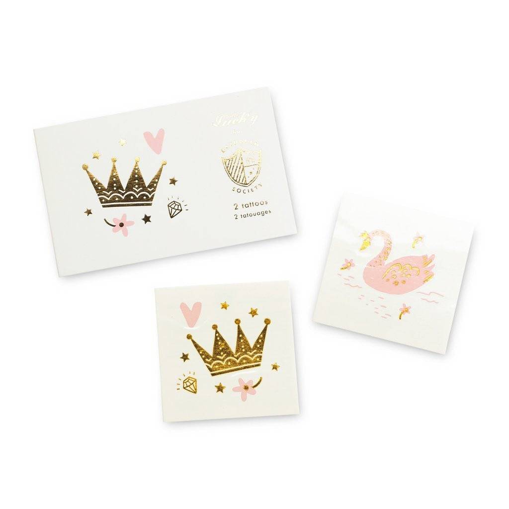 princess crown tattoos for girls