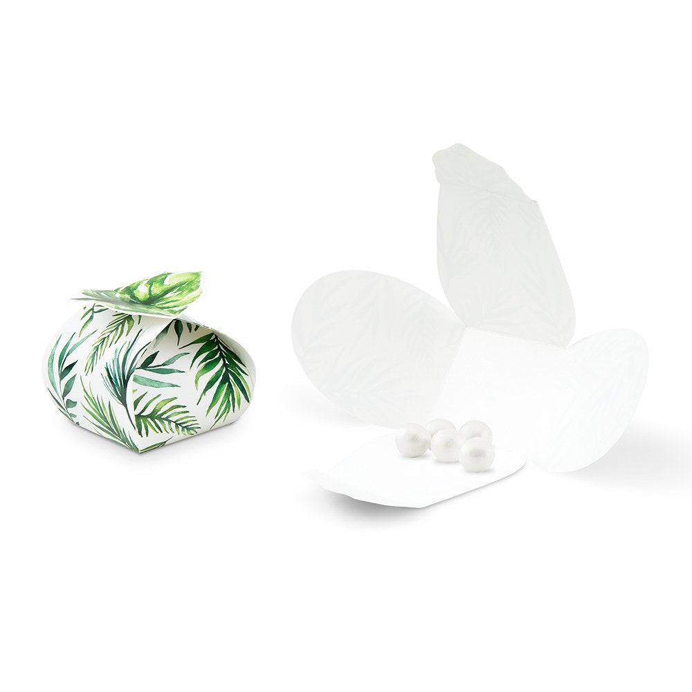 Mini Tropical Palm Leaf Favor Boxes 10ct - The Party Darling