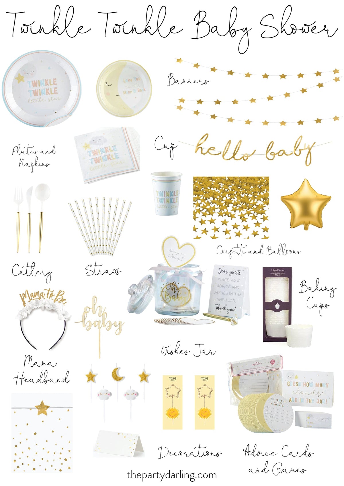 Little Star Treat Bags 6ct | The Party Darling