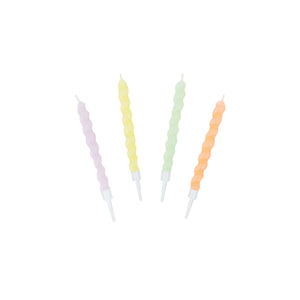 Twirl Pastel Birthday Candles 8ct | The Party Darling