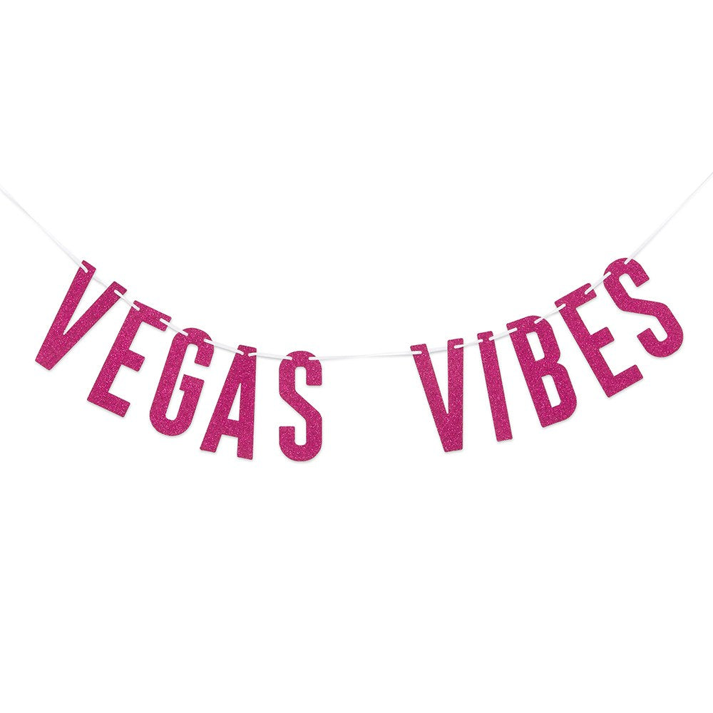 Pink Vegas Vibes Letter Banner | The Party Darling