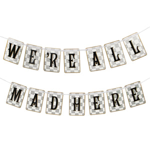 We're All Mad Here Banner 10ft | The Party Darling