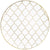White & Gold Lattice Plastic Dinner Plates 10ct | The Party Darling