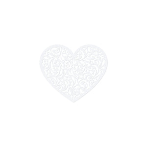 Medium White Heart Cutouts 10ct | The Party Darling