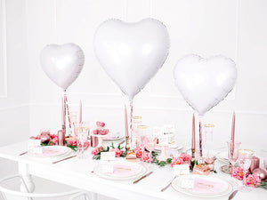 White Heart Wedding Balloon 18in | The Party Darling