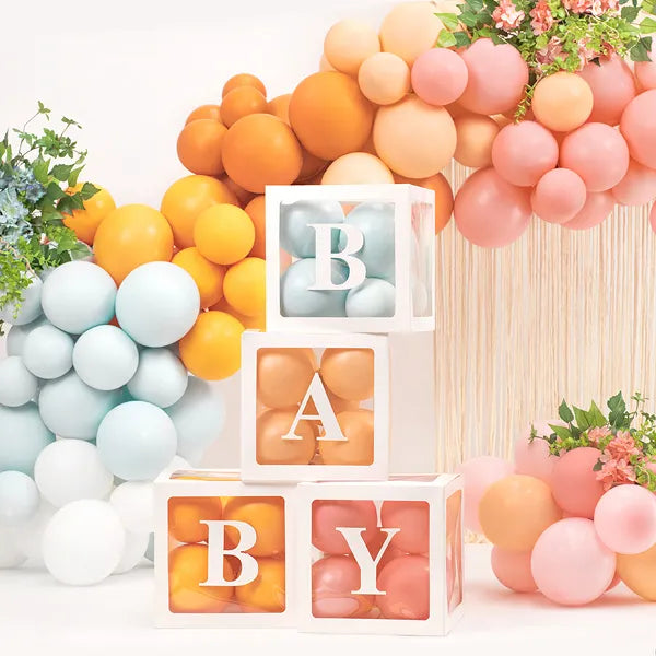 Gender Reveal Decoration, Baby Gender Reveal Party Decoration Set,  Banner,Balloon, Confetti,for Baby Gender Reveal Party 