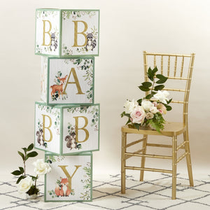 Woodland Baby Block Decorations - The Party Darling