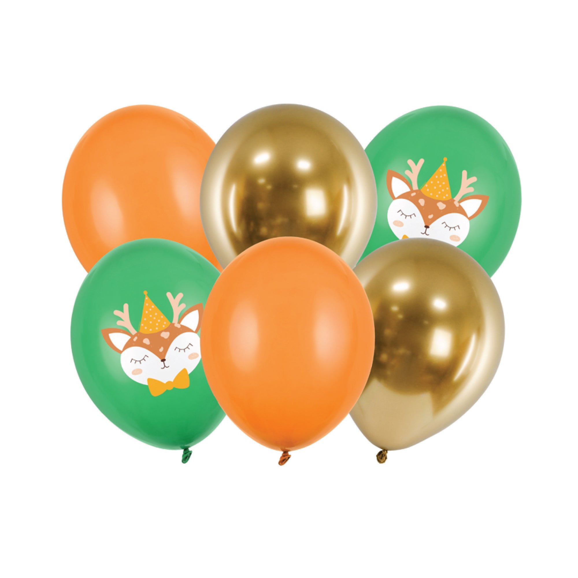 Woodland Deer Latex Balloon Bouquet 6ct | The Party Darling
