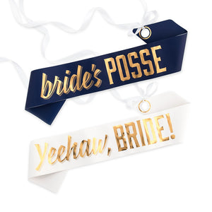 Yeehaw Bride Bachelorette Party Sash - The Party Darling