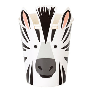 Zebra Paper Cups 8ct | The Party Darling